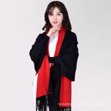 2017 Hot selling modern two color all-match lady winter women long scarf shawl fake pashmina scarf